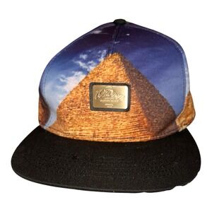 10.Deep Egypt Graphic Pyramid Hat Strapback Adjustable Cap Streetwear Travel